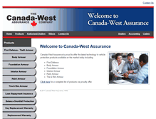 Tablet Screenshot of canadawestassurance.com